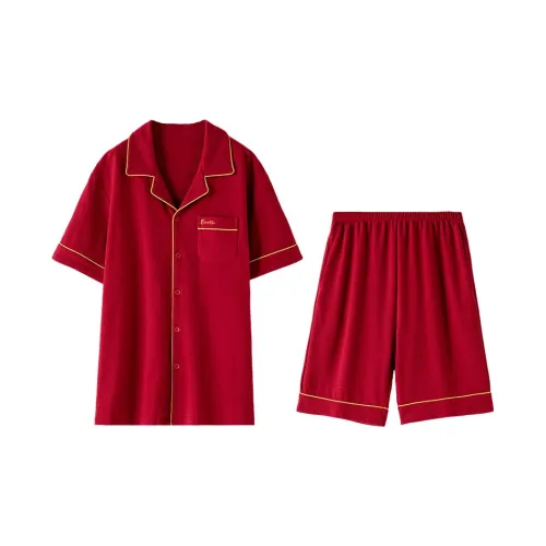 DAMOS·LOVE Pajama Set Summer Men's Red