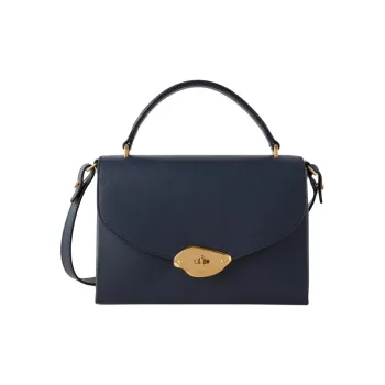 Mulberry Glossy Leather Shoulder Bag Crossbody Bag Handbag Women's Night Sky