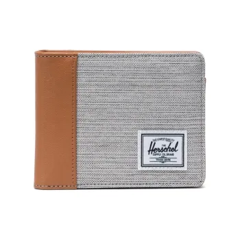 Herschel EcoSystem™ 600D Fabric Wallet Regular Unisex Light Gray With Brown Accents