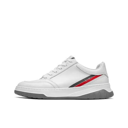 ROBERTA DI CAMERINO Anti Slip Wear Resistant Low Top Skateboard Shoes Men's White