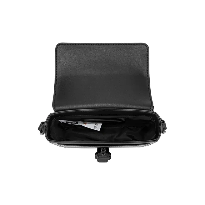 GUDI Cowhide Leather Material Minimalist Style Small Square Bag Crossbody Bag Regular Men's Black-4