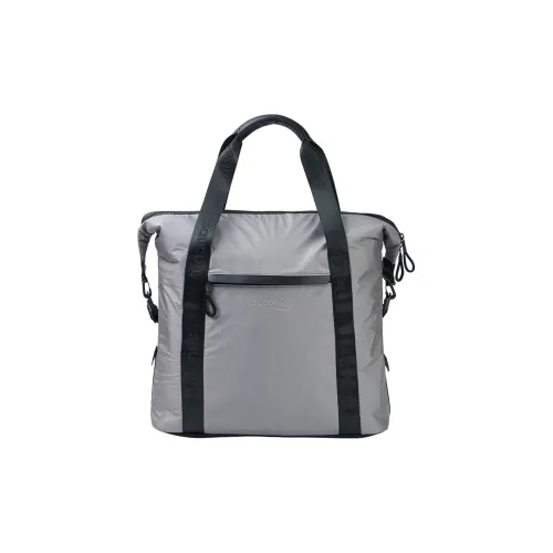 Saucony Polyamide Shoulder Bag, Crossbody Bag, Handbag Unisex Dazzling Bright Silver