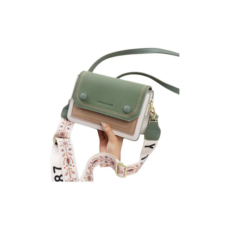 Weymond Soft Leather Shoulder Bag Crossbody Bag Backpack Women's Black/Yellow Blue/Pink Green-24