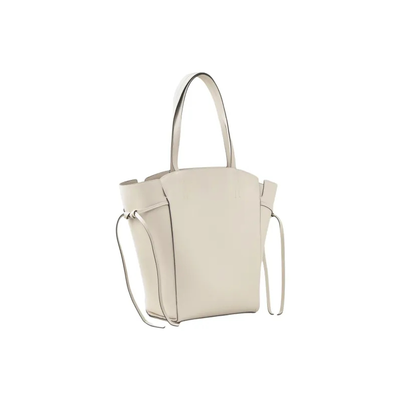 Mulberry Calfskin Tote Bag Shopping Bag Shoulder Bag Handbag Women's Egg White-1