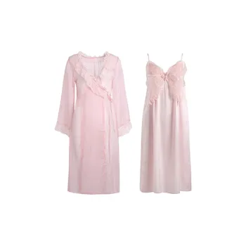 Flow Yarn Summer Pajama Robe Women's 2 Pack Pink