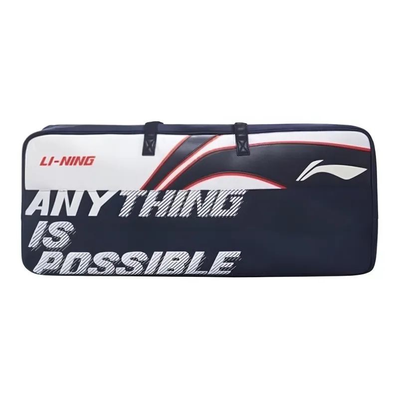 LiNing Fabric Badminton Handbag Regular Unisex Blue White Red-3