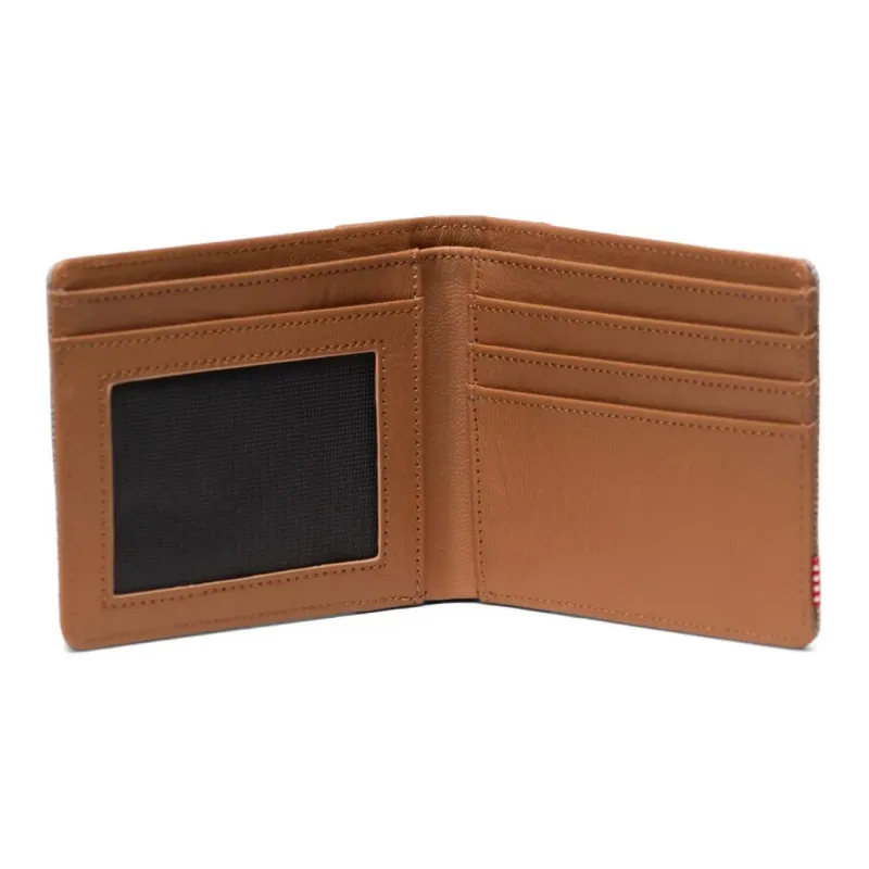 Herschel EcoSystem™ 600D Fabric Wallet Regular Unisex Light Gray With Brown Accents-2