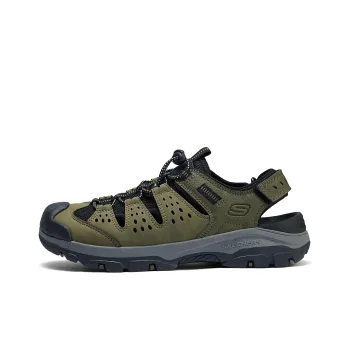 Skechers Slip Resistant Breathable River Trekking Shoes Men's Olive Green