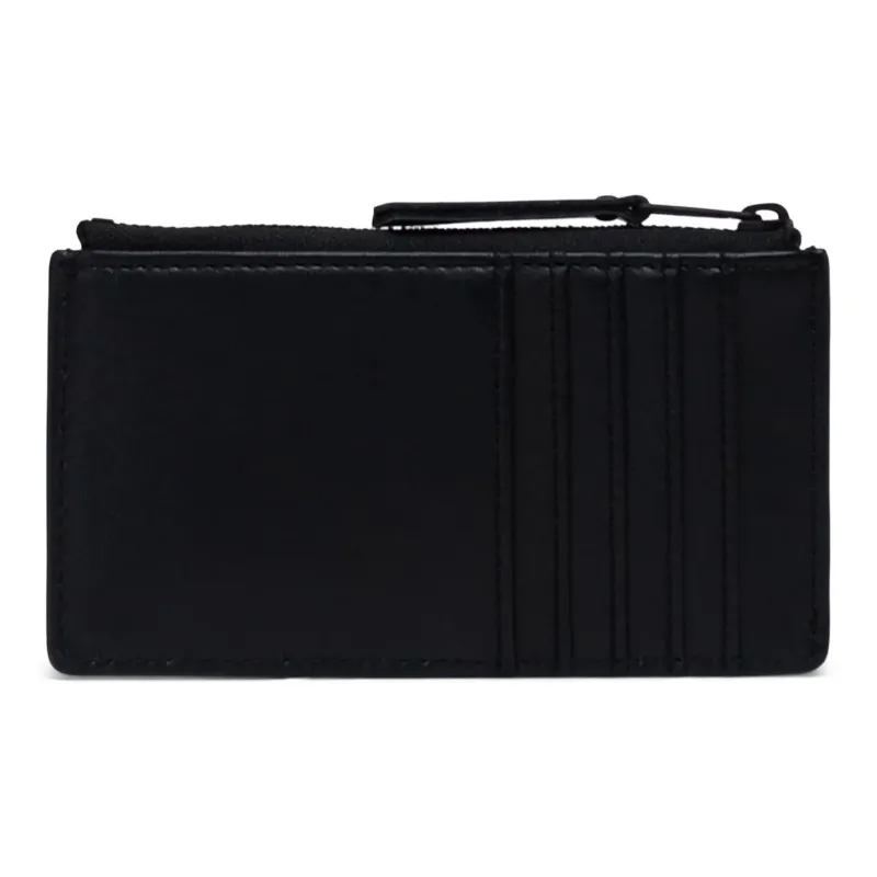 Herschel Leather Card Clip Wallets Card Holders Large Size Unisex Black-2