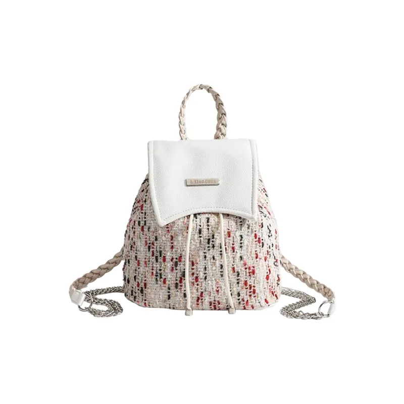 UNITE STAR PU Backpack Handbag Regular Women's Bubble Gum White/Jumping Candy Color-8