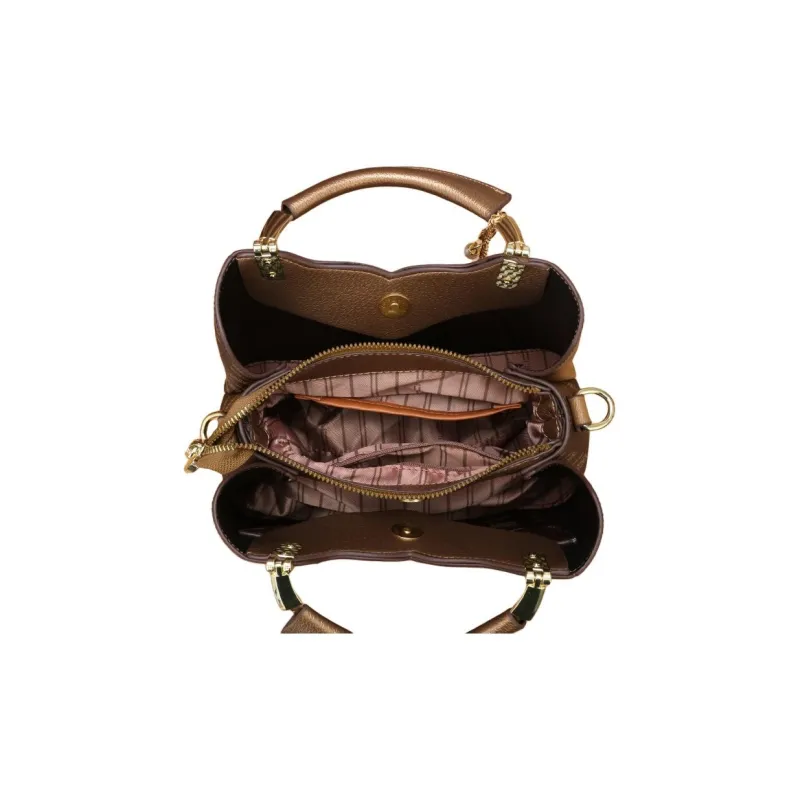 Weymond PU Shoulder Bag Crossbody Bag Handbags Women's Burgundy/Champagne-5