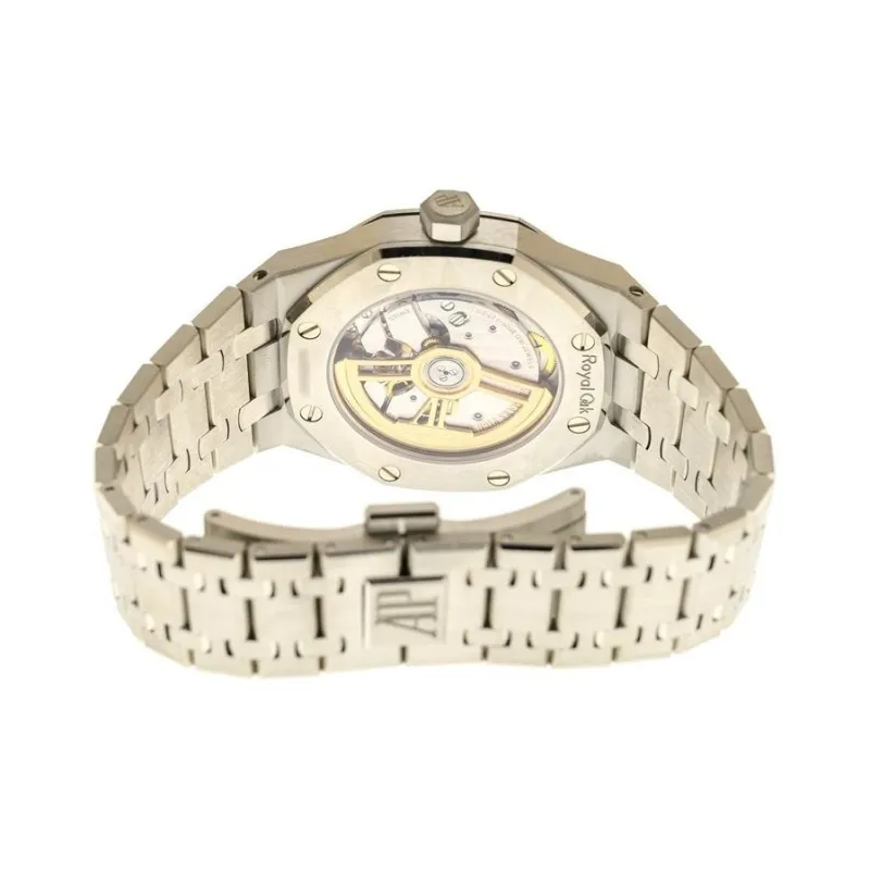 AUDEMARS PIGUET Royal Oak Series Automatic Mechanical Movement Women's Watch 37mm Blue Dial Stainless Steel Watchband-2