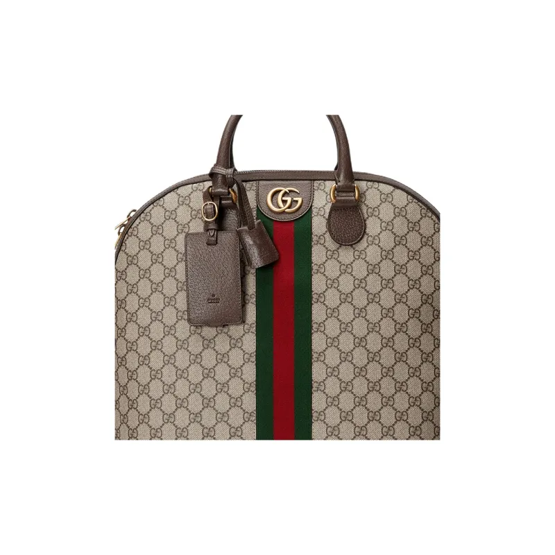 GUCCI Ophidia Canvas With Leather Handbag Shoulder Bag Crossbody Bag Travel Bag Small Size Men's Ebony-7