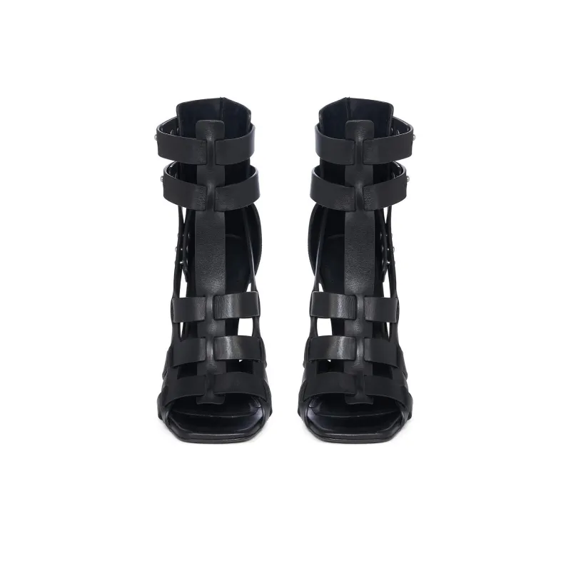 RICK OWENS/RO Cantilever Strap Sandals 11cm Women's Black-3