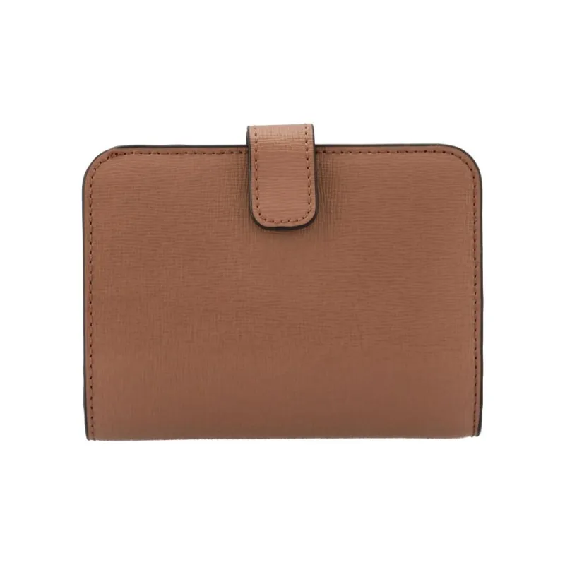 Furla Babylon Embossed Calfskin Wallet Small Size Women's Brown-1