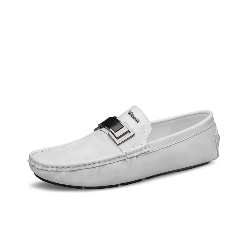 Wen Nai Beanie Shoes Men's White-1