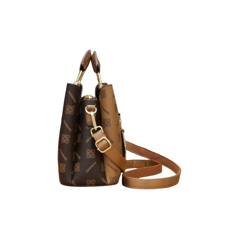 Weymond PU Shoulder Bag Crossbody Bag Handbags Women's Burgundy/Champagne-7