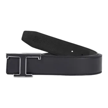 TOD'S Logo Plaque Reversible Buckled Belt