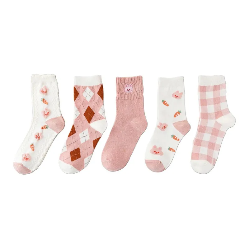 2323 Mid Calf Socks Women's 5 Pack-4