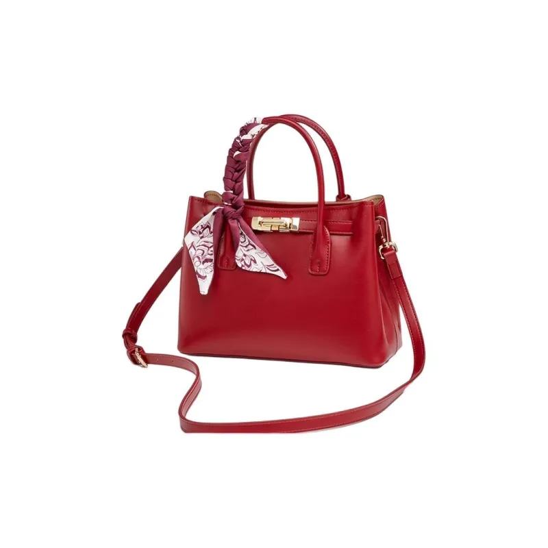 YEARCON Synthetic Leather Shoulder Bag, Handbag Tubas Women's Burgundy-1