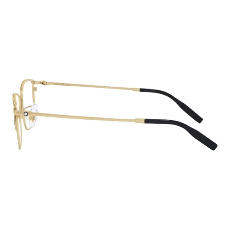MONTBLANC Titanium Alloy Irregular Shape Eyeglass Frames Men's Gold-2