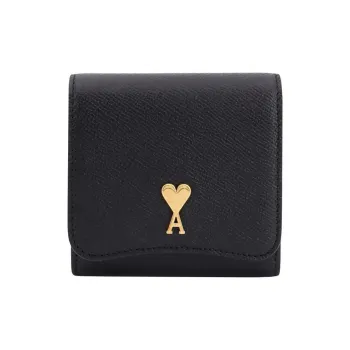 AMIPARIS Logo Plaque Tri Fold Wallet