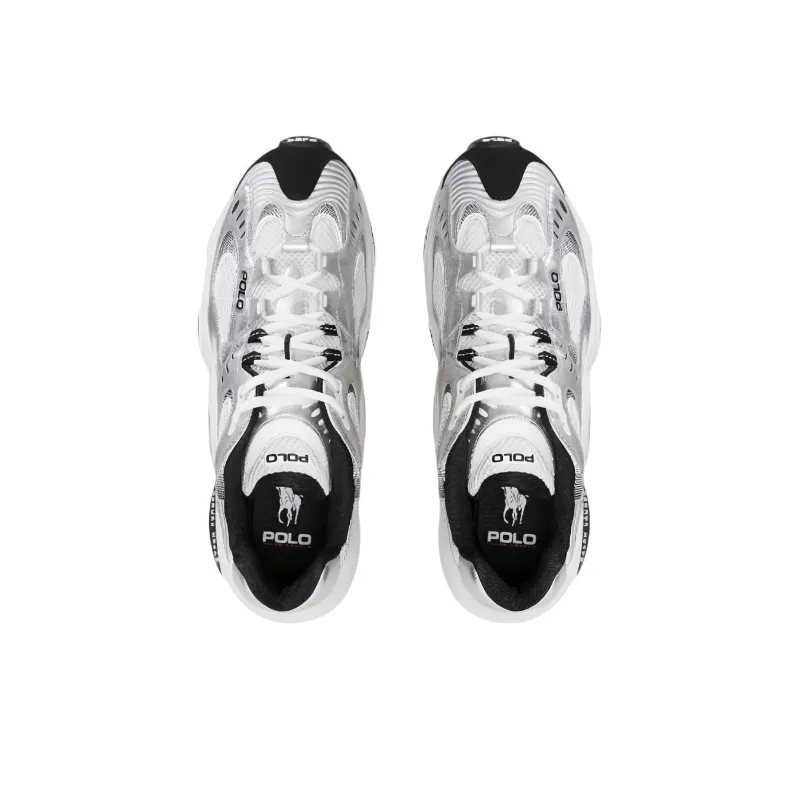 Polo Ralph Lauren Low Top Casual Shoes Men's Silver White-4