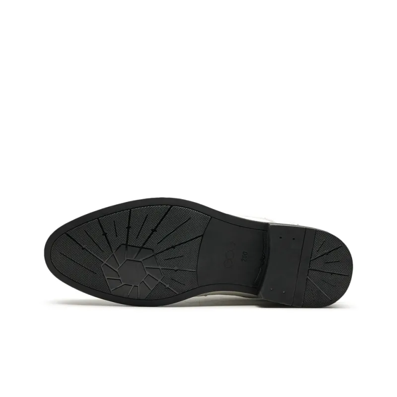 GOG Dress Shoes Men Low Top White-4