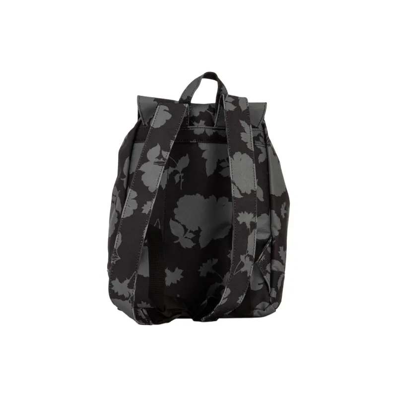 Herschel Polyester Backpack Mini Unisex Black Print-3