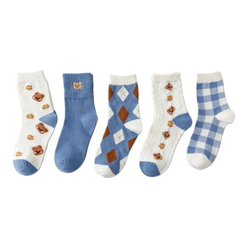 2323 Mid Calf Socks Women's 5 Pack-1