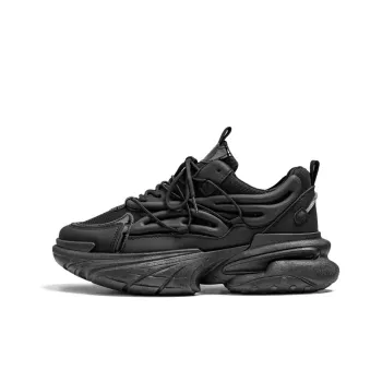 Meiretu Low-Top Chunky Sneakers Men's Black