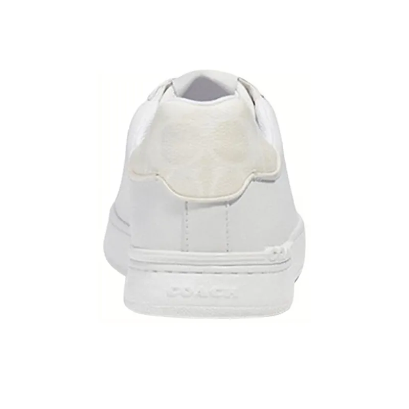 COACH Clip Low Top Skateboard Shoes Men's White-4