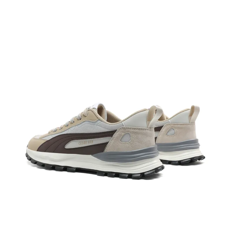 CEDAR HAN Casual Shoes Unisex Low Top Beige Blue/Beige Green */Milk Tea-5