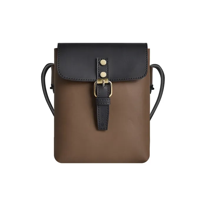 COTECi PU Shoulder Bag, Crossbody Bag Regular Unisex Black & Green/Black & Light Brown/Black & Brown-9