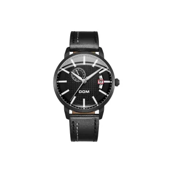 DOM Mechanical Movement Watch Men's Watches Black Dial