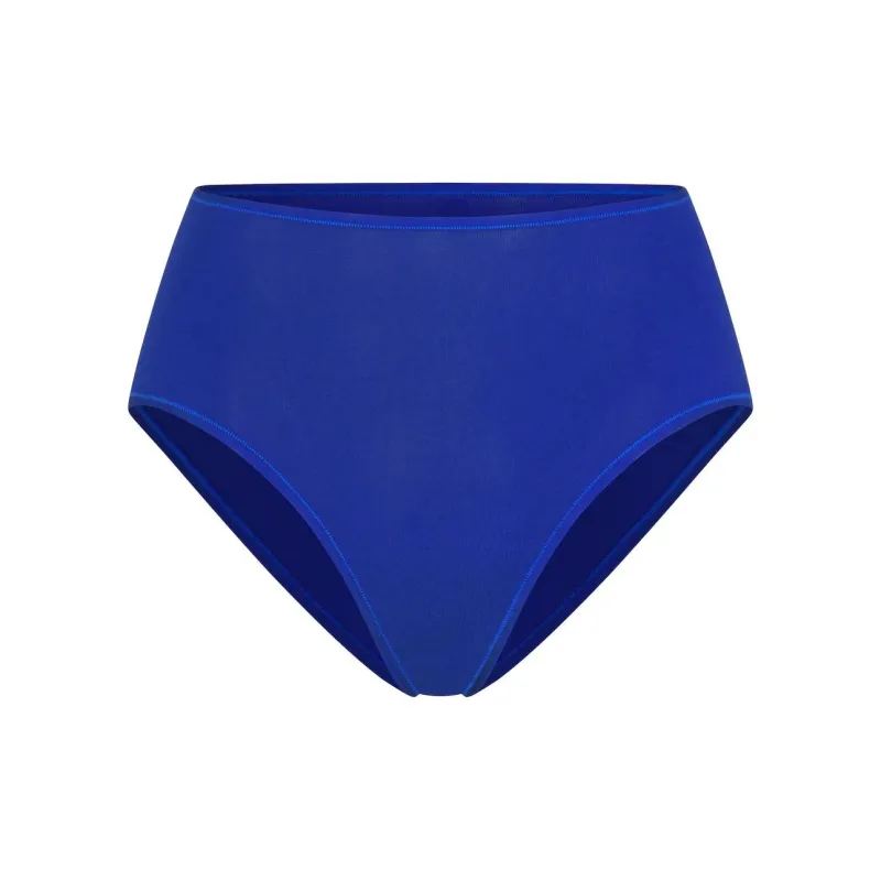 SKIMS COTTON JERSEY FULL BRIEF Underpants Women's 1 Pack Cobalt/Co-0