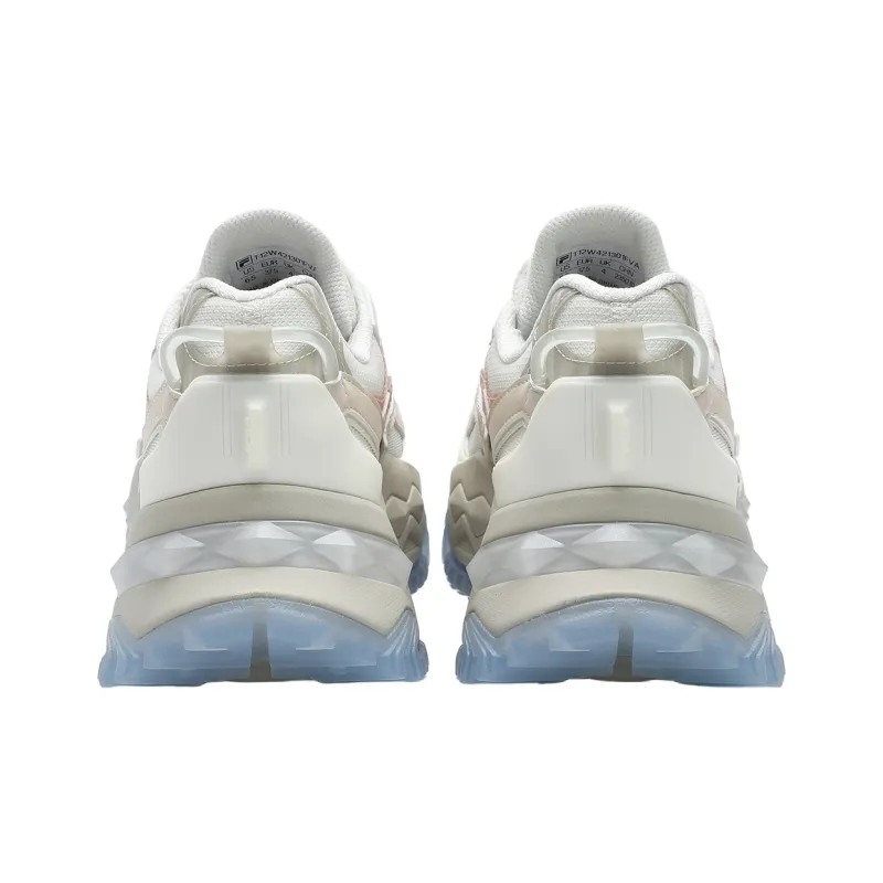 FILA FUSION BIANCO Slip Resistant And Breathable Low Top Casual Shoes Women's White Pink-3