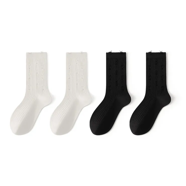 SHIWAJI Mid Calf Socks Unisex 4 Pack-6