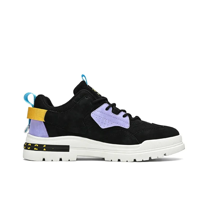 Binary Low Top Skateboard Shoes Men's Black-1