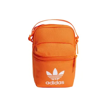 Adidas Originals Eco friendly Polyester Fiber Flat Woven Fabric One Shoulder Handbag Crossbody Bag Unisex Orange