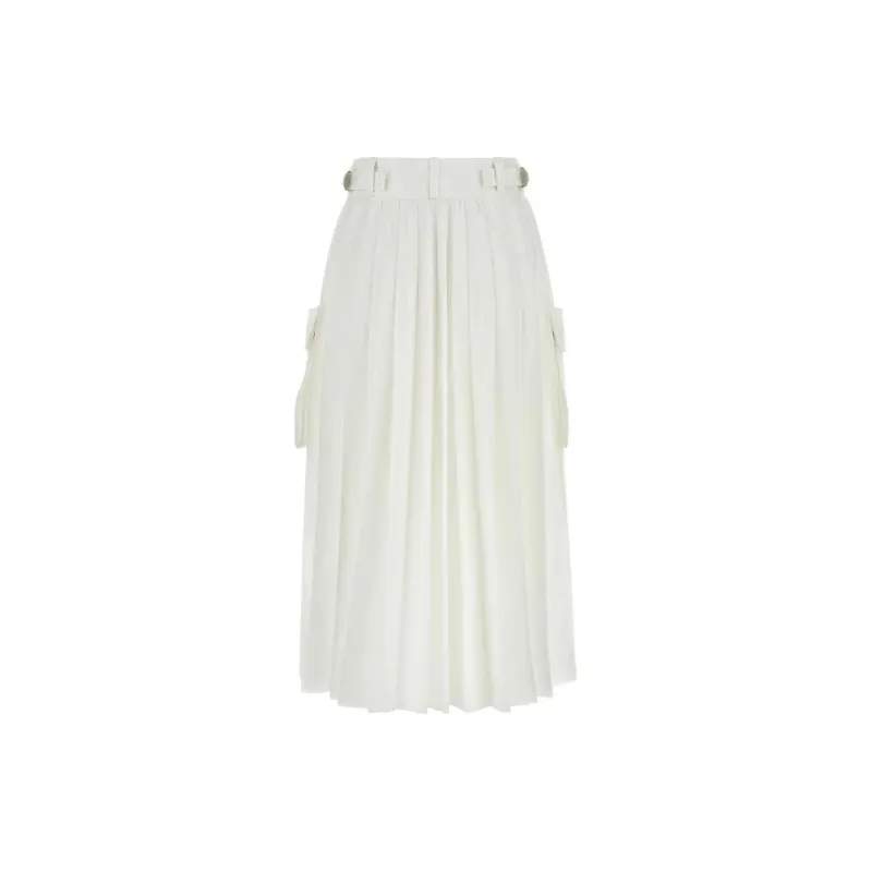 Sacai Pleated Wrap Cargo Midi Skirt-1