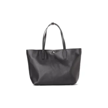 Beams Artificial Leather Tote Bag Shopping Bag Handbag Men's Black