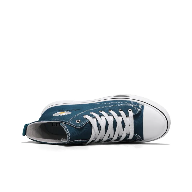 Little Daisy Small Daisy Height Increasing Wear-Resistant Breathable Slip-Resistant High-Top Canvas Shoes Men's-18