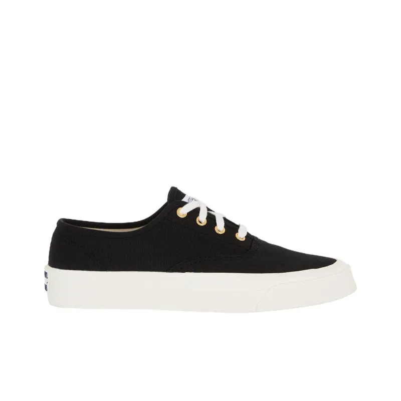 Maison Kitsune Slip Resistant Low Top Skateboard Shoes Men's Black-1
