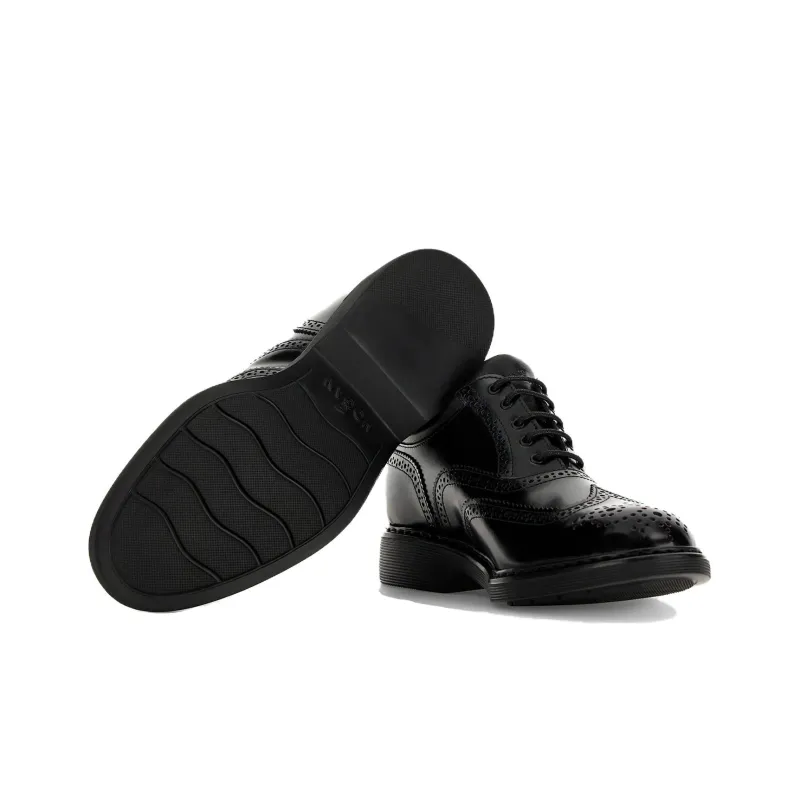 HOGAN Round Toe Lace Up Brogues-4