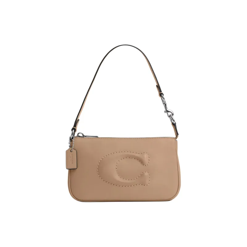 COACH Nolita Cow Leather One Shoulder Handbags Small Size Women's Taupe-0