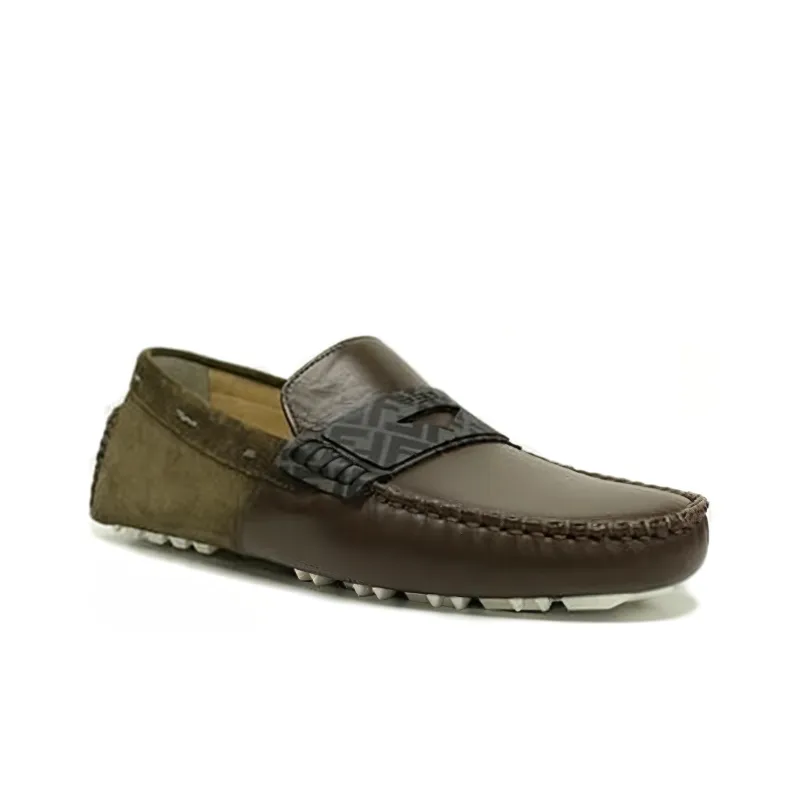 FENDI Casual Shoes Men's Coffee-2