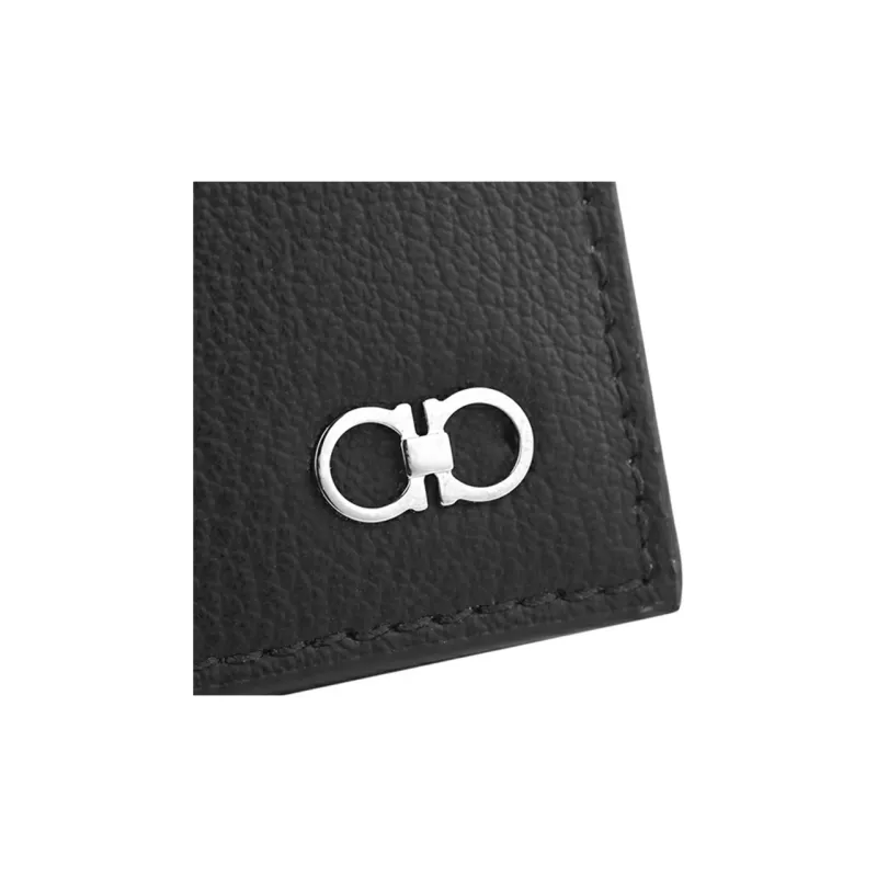 Ferragamo Textured Gancini Wallet Brown-6