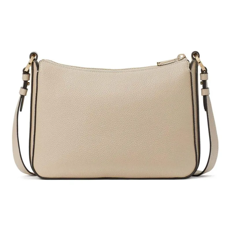 Kate Spade Hudson Grained Leather Crossbody Bag Shoulder Bag Unisex Ceramic Color-2