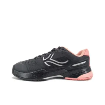 DECATHLON Cushioning Wear-Resistant Low-Top Tennis Shoes Women's Black Pink